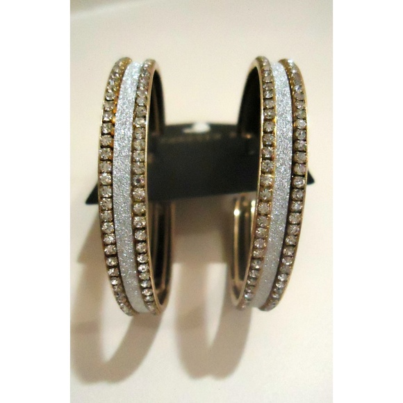 Gold Blingee Hoops - Picture 3 of 4